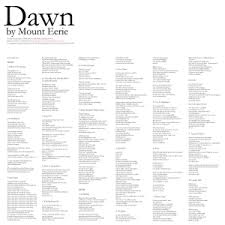 Mount Eerie / Dawn